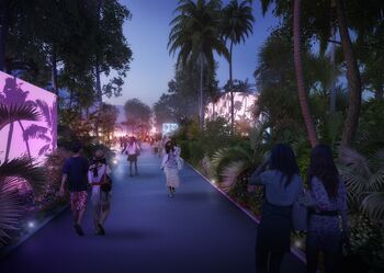 Het concept voor de transformatie van Tainan centrum, Taiwan, door MVRDV. ©APLUS CG