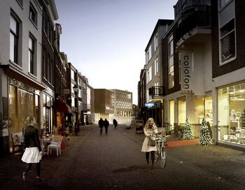 Het Focus Filmtheater, gezien vanaf de Bakkerstraat.