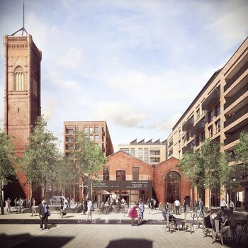 Tower Works in Leeds. Beeld door Forbes Massie