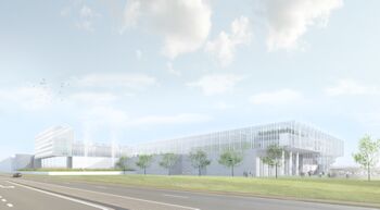 Het Groente Paleis, zicht vanaf de ringweg