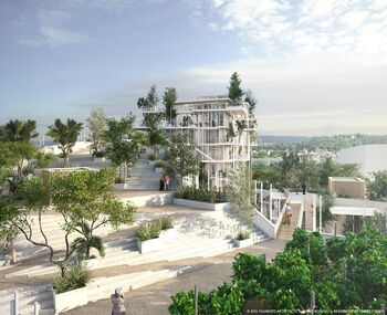Copyright: Sou Fujimoto Architects + Laisné roussel, rendering door Morph