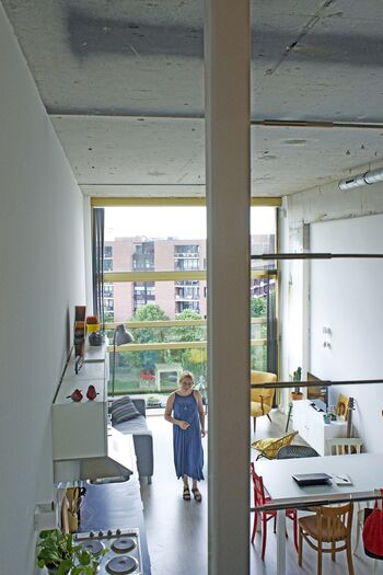 Het interieur van één van de lofts. © Hildegard Hick