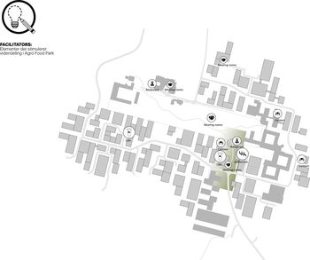 Overzicht van de faciliteiten. © William McDonough + Partners