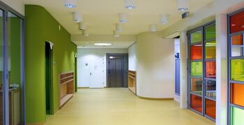 Ondanks hoge lokalen toch grote geluidsabsorptie