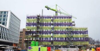 Woonproject Square in Amsterdam bereikt hoogste punt