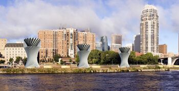 Duurzame windturbines als kunstobject in de stad