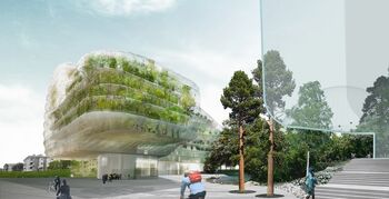 Groen kantoorgebouw katalysator voor stedelijke ontwikkeling