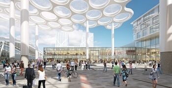 MoederscheimMoonen Architects ontwerpt  retailgebouw naast Utrecht CS