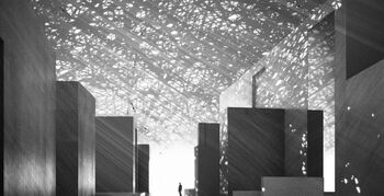 Louvre Abu Dhabi is gigantische parasol van licht en schaduw