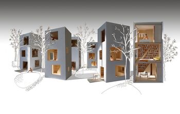 Deze wijk in Almere bestaat uit piepkleine huizen