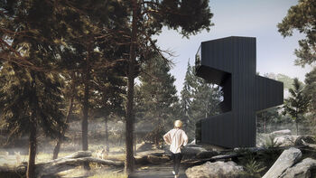 Deze modulaire microwoning is stapelbaar