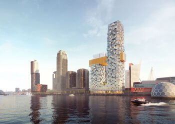 Woontorens The Sax creëren ritme in Rotterdams skyline