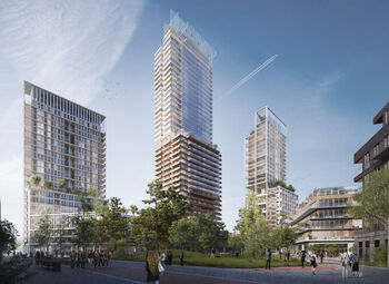 Nieuwe woontoren Leidsche Rijn overstijgt Utrechtse Domtoren