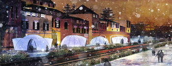 Eerste grid-shell in vezelversterkt ijs