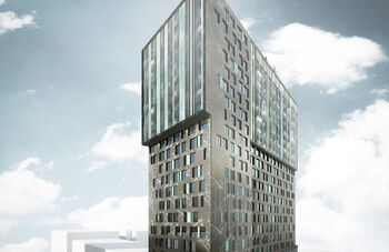 Markante woontoren doet intrede in Blaak Rotterdam