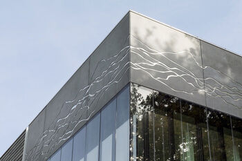 ‘Rivierdelta’ betonelement als visitekaartje van geowetenschap