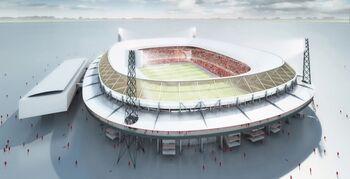Herontwerp Feyenoord stadion behoudt bestaande gebouw