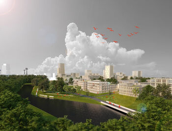 Ontwerp voor groene wijk op voormalig trainingscomplex Feyenoord