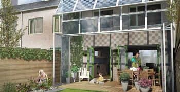 Studenten TU Delft presenteren tweede huid voor energieneutraal rijtjeshuis