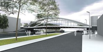 Zwarts & Jansma Architecten ontwerpt sluiscomplex in de Leie te Harelbeke