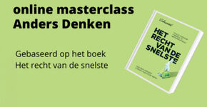 Online Masterclass ‘Anders denken’ 17 september