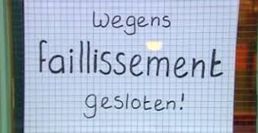 Recordaantal faillissementen in eerste helft van 2013