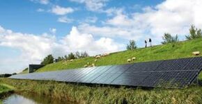 Kilometer lang zonnepark langs A20 bij Rotterdam