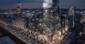 Winnend ontwerp wijkontwikkeling met Stockholms hoogste toren