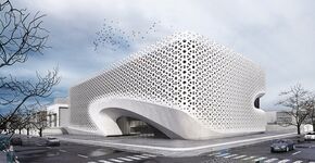 Supergevel door fusie Indische en moderne architectuur