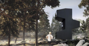 Deze modulaire microwoning is stapelbaar