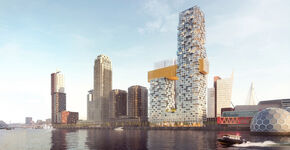 Deze twee woontorens geven Wilhelminapier jazzy uitstraling