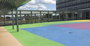 Monument Dr. Nassau College krijgt kleurrijk nieuw leven in afgeslankte vorm