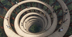 10 foto's van een bijzondere uitkijktoren in Denemarken