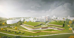 MoederscheimMoonen en Wehrung ontwerpen landschappelijk sportgebouw in Kerkrade