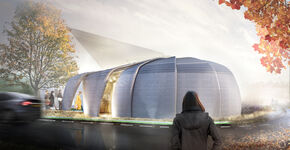 Gebouw van 3D-geprint beton gaat commercieel