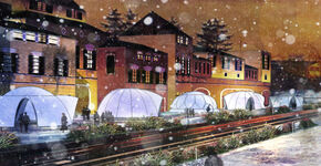 Eerste grid-shell in vezelversterkt ijs