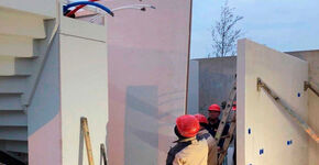 Voorzet- en biobased scheidingswanden met kern van vlas