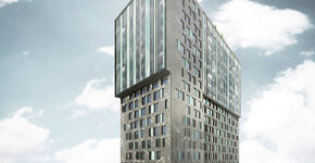 Markante woontoren doet intrede in Blaak Rotterdam