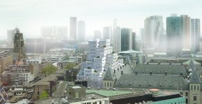 Timmerhuis in Rotterdam bereikt hoogste punt