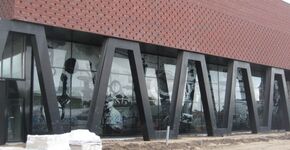 Digitaal geprint glas in gevel in zwembad De Lieberg