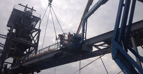 Vervangen conveyorbrug op het terrein van Cargill
