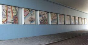 Spoorviaduct Schiedam verfraaid met historisch tegeltableaus