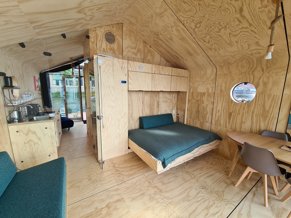 Wikkelboat interieur