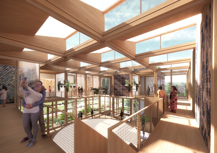 Di-X paviljoen Floriade interieur