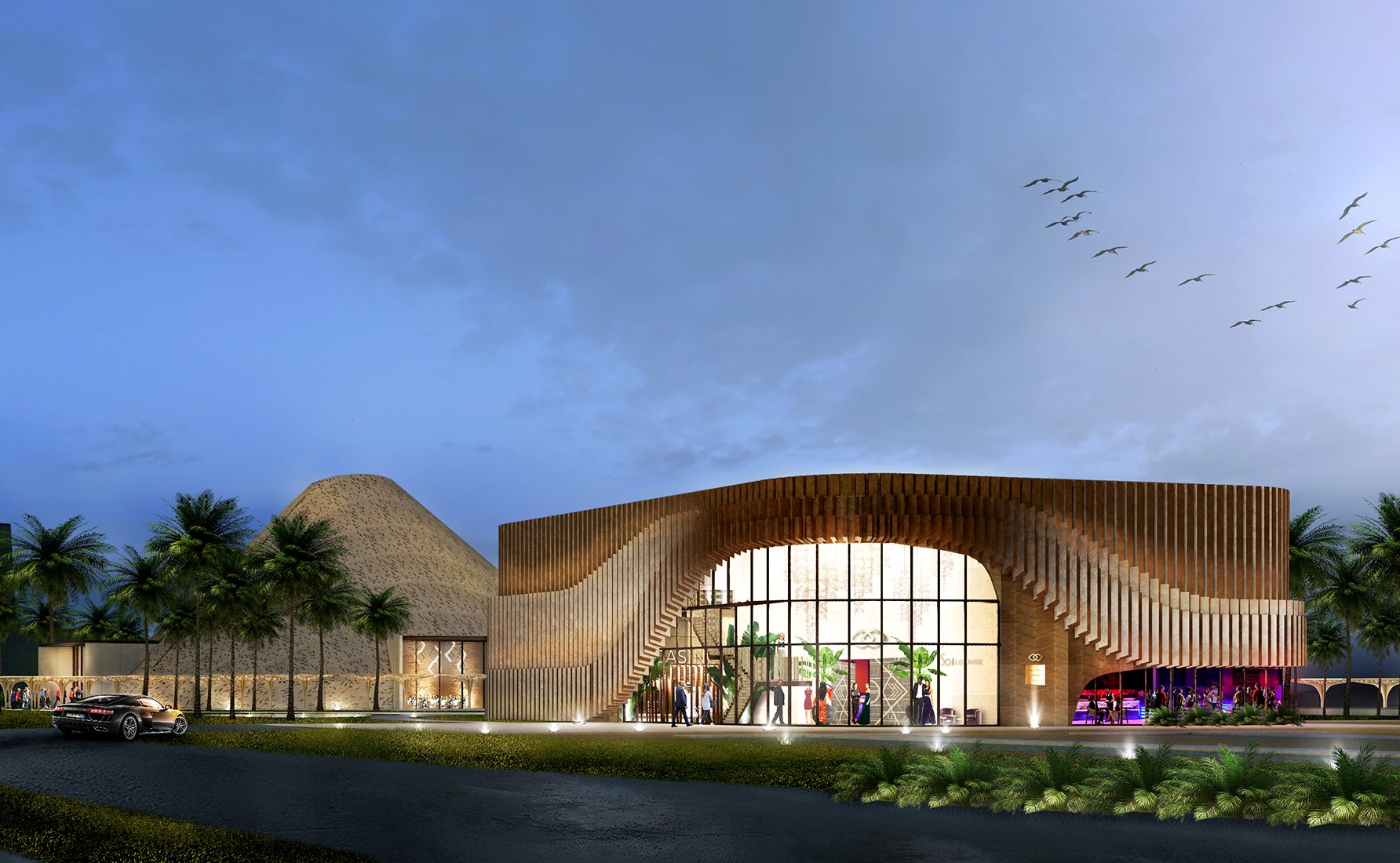 Aanzicht entree conferentieoord