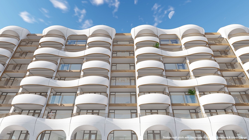 Details 3D print flatgebouw