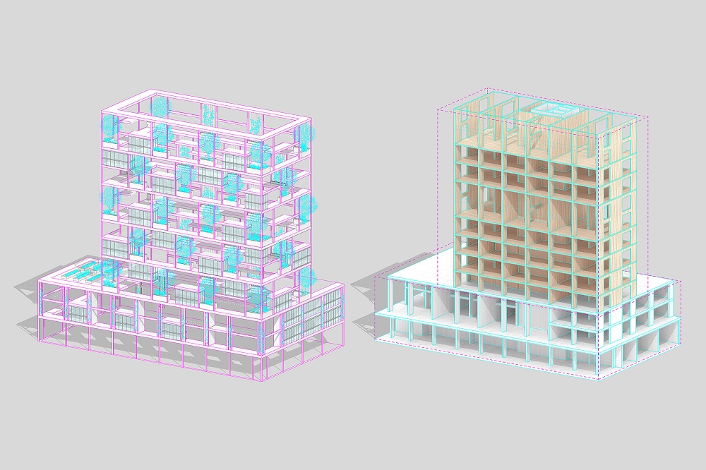 Gevel en binnenprogramma Stories