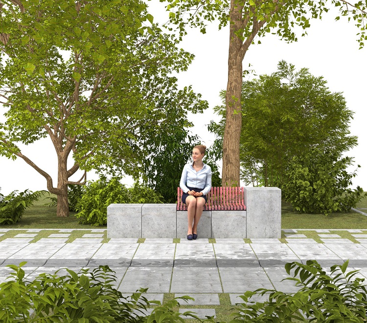 Impressie straatmeubilair Floriade