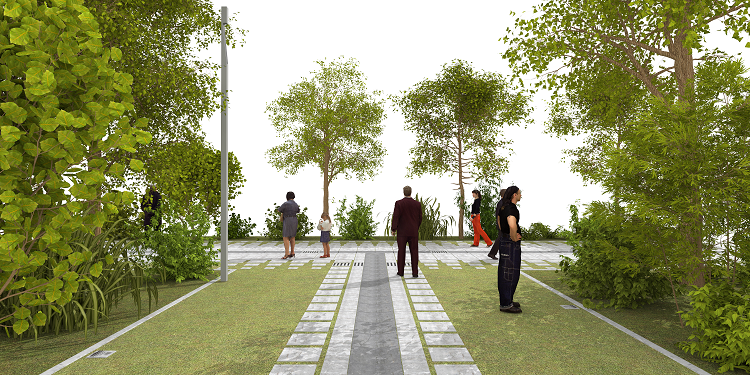 Impressie straatbeeld Floriade