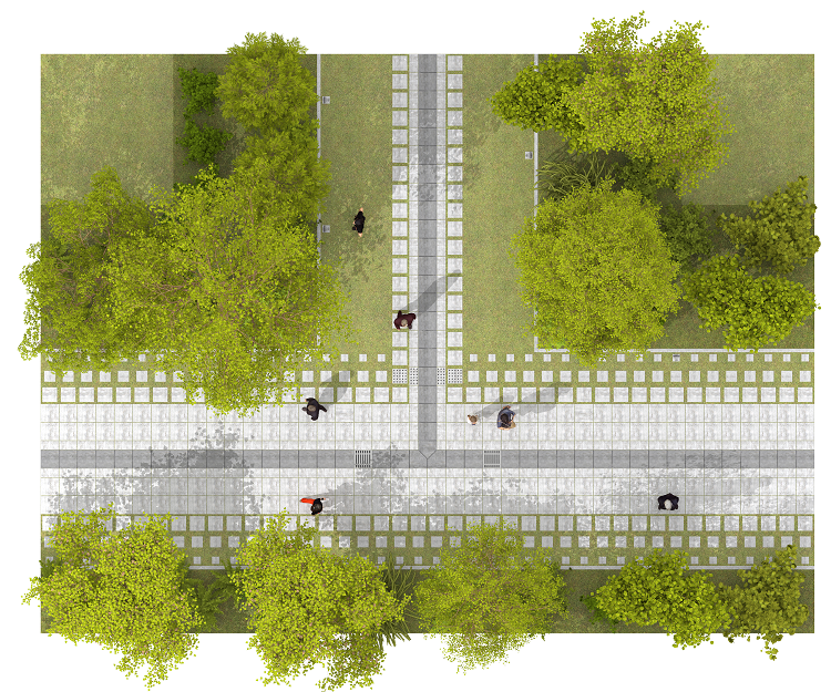 Impressie straatprofiel Floriade